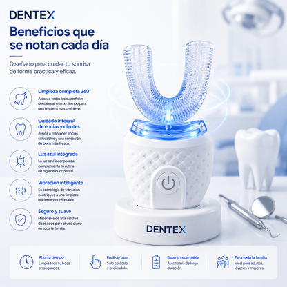 Cepillo Dental Dentex™ — Limpieza en U en 30 Segundos
