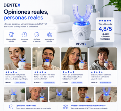 Cepillo Dental Dentex™ — Limpieza en U en 30 Segundos